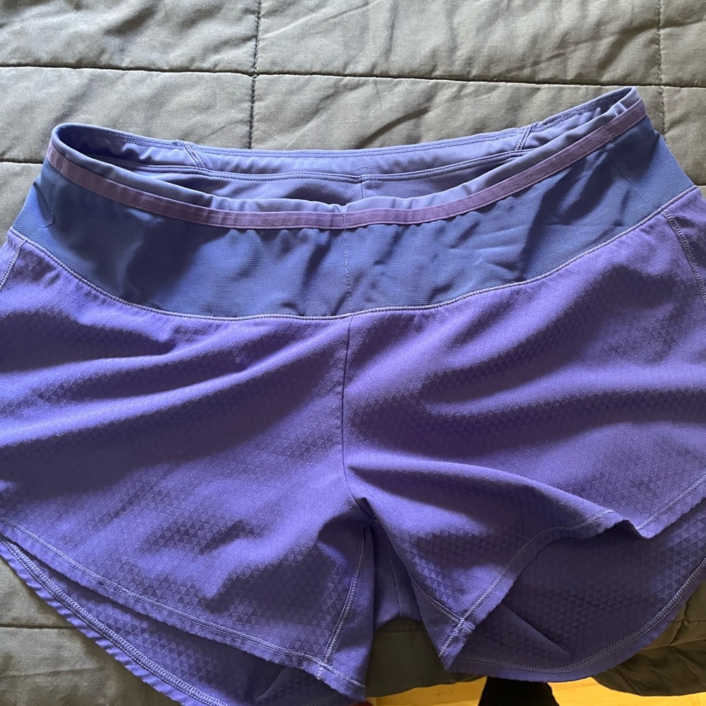 Oiselle Purple Athletic Shorts Lightweight Breathable